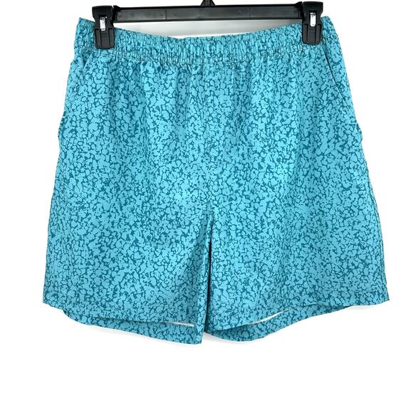 World‎ Wide Sportsman size large blue shorts unlined elastic w inner tie waist - Picture 1 of 6